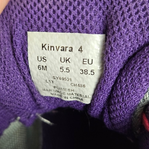 Saucony Kinvara 4 Running Shoes, Pink/Gray/Purple, Women's 6M, Fair/Good Used - Picture 2 of 16